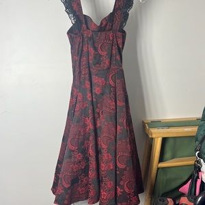 Hearts and roses vintage dress